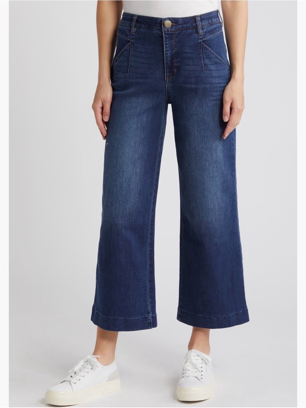 Wit & Wisdom. Wyatt stride V-Pocket Ankle Wide Leg Jeans